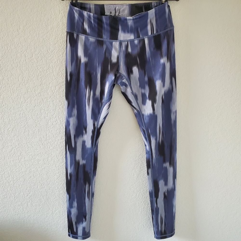 Reebok tie dye effect print athletic leggings